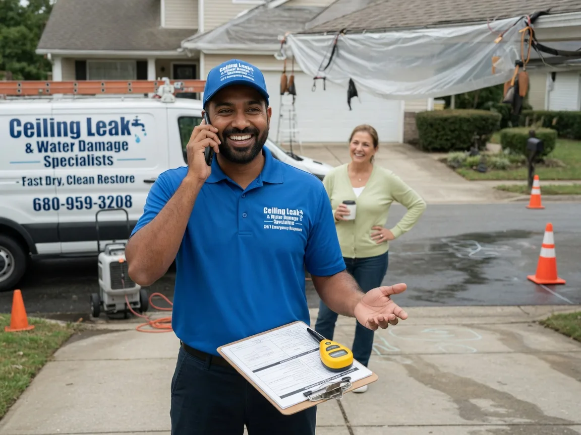 Ceiling Leak Cleanup Fittstown, OK FAQs
